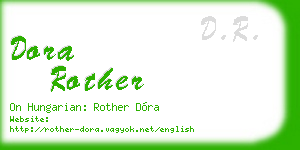 dora rother business card